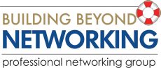 Building Beyond Networking: Professional Networking Group, with an image of a life preserver.