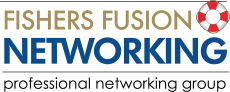 Fishers Fusion Networking: Professional Networking Group, with an image of a life preserver.